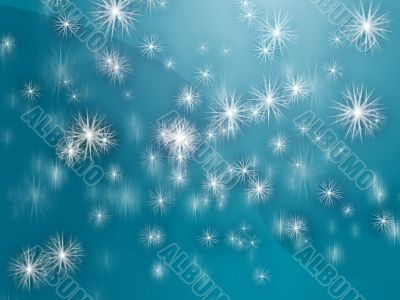 Falling snowflakes