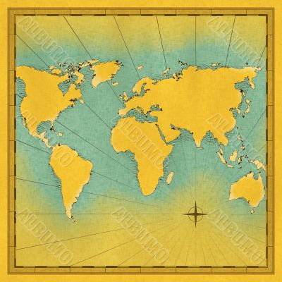 Map of the world illustration