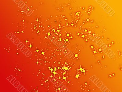 Sparks of floating light illustration