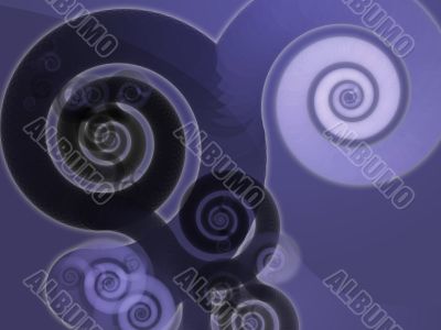 Abstract spiral swirls