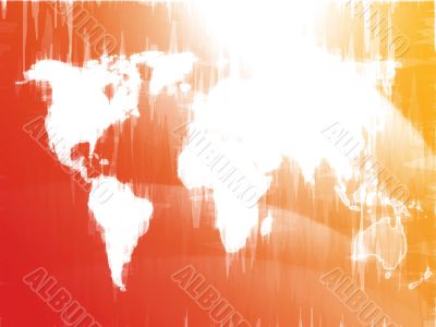 Map of the world illustration
