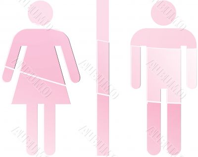 Toilet symbol illustration