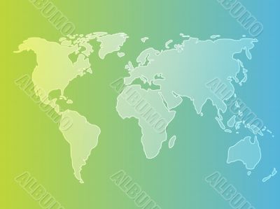 Map of the world illustration