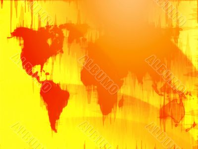 Map of the world illustration