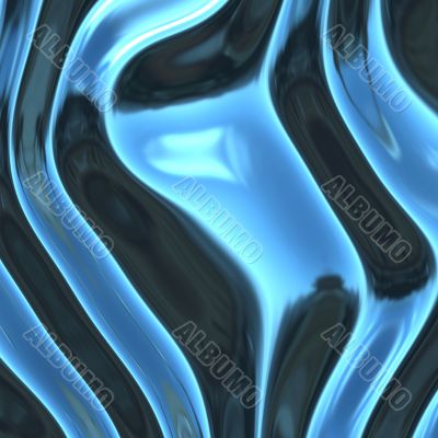 Warped metal chrome