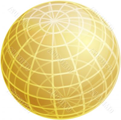 Grid sphere illustration