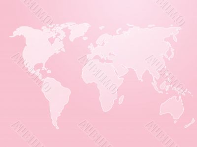Map of the world illustration