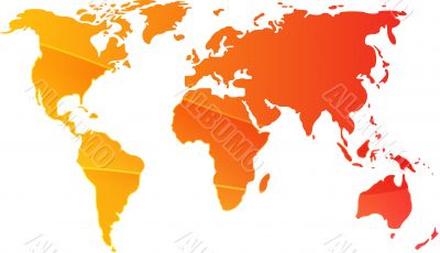 Map of the world illustration