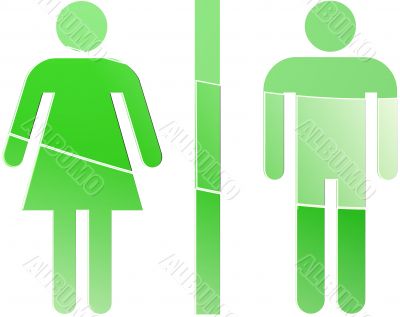 Toilet symbol illustration