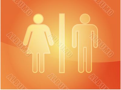 Toilet symbol illustration