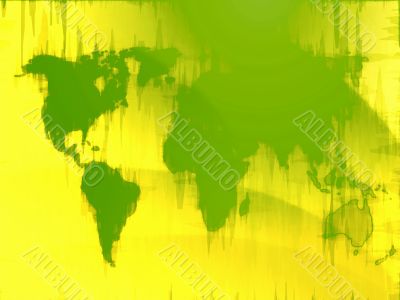 Map of the world illustration