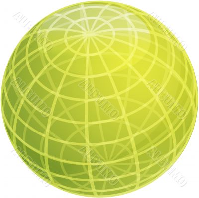 Grid sphere illustration
