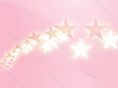 Flying stars illustration