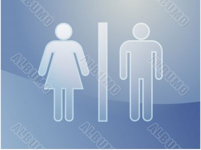 Toilet symbol illustration