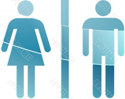 Toilet symbol illustration