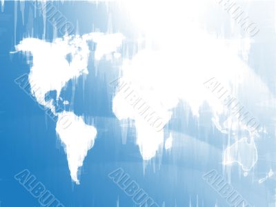 Map of the world illustration
