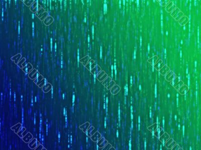 Streaks of multicolored light