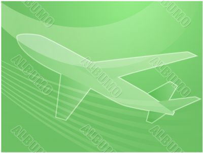 Air travel airplane illustration