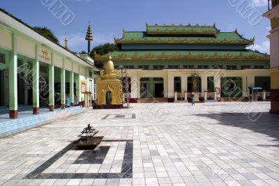 Inside monastery in Mandalay