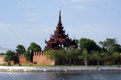 Tower, wall and moat