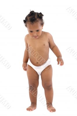 African baby with diaper