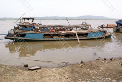 Boat with fuel