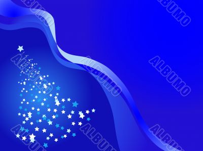 Blue christmas background