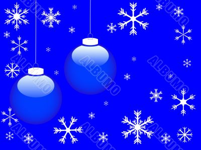 Blue christmas background