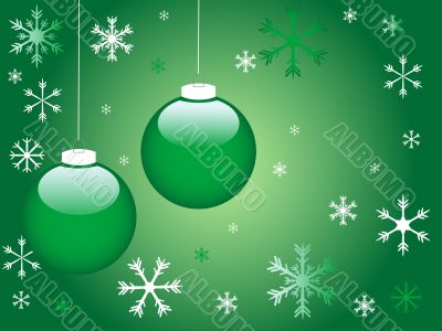 Green christmas background