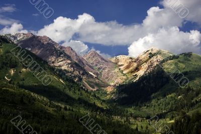 Mountains and clouds