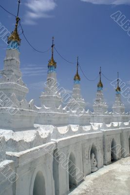 White stupas