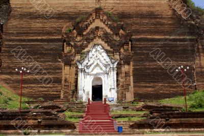 Red steps and stupa