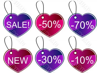 Heart gift tags