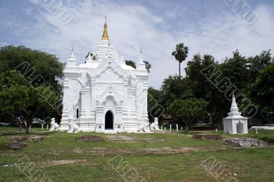 Temple and grass