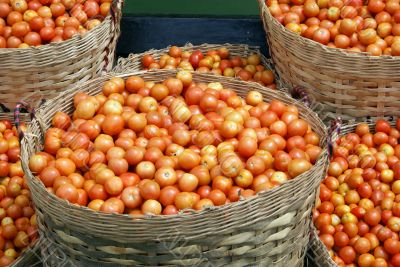 Baskets with tomato