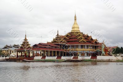 Temple on the Inle lake