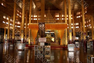 Inside buddhist temple