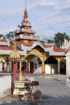 Inner yard of buddhist monastery