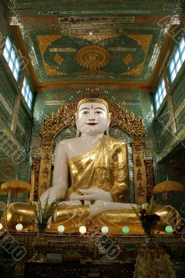 Windows, wall and Buddha