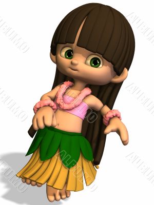 Toon Hula Girl