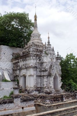 Small white stupa