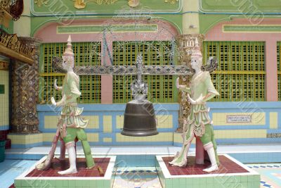 Statues and bell