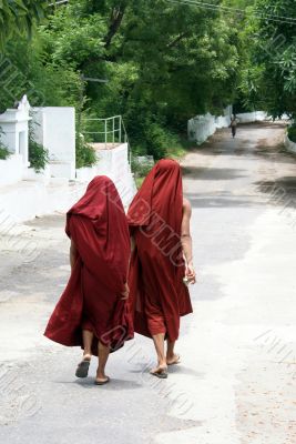 Walking monks