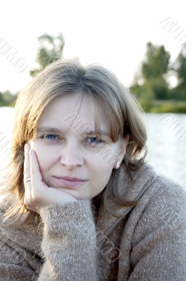 Girl looking at camera. portrait.