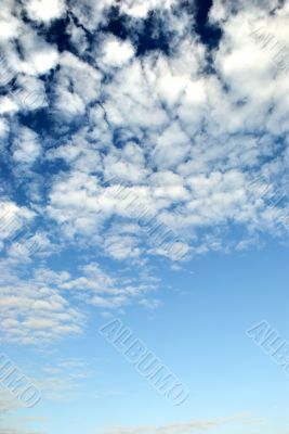 blue sky with cloud high contrast