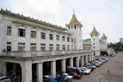 Facade of train station