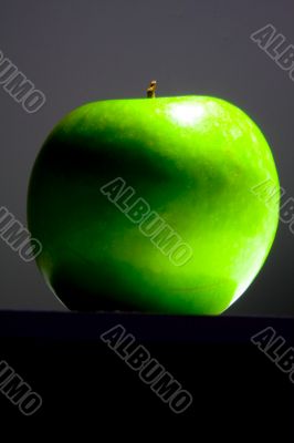 Shiny green Granny Smith apple