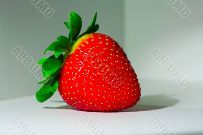 Lucious, ripe, red , juicy strawberry