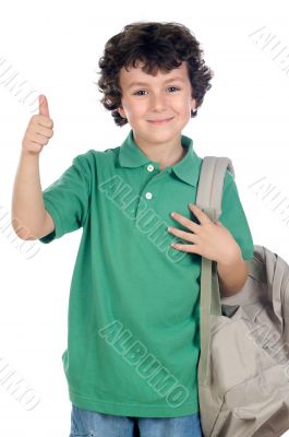 adorable child student