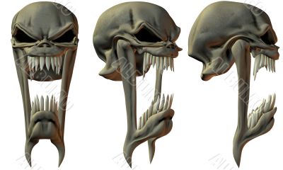 3D Fantasy Skulls